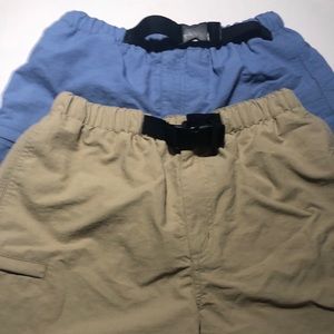 3 pairs hiking shorts Lands End Speedo small